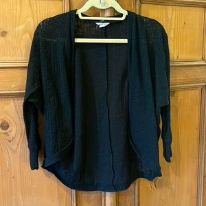 Sheer knit black flowy cardigan/shrug Aeropostale